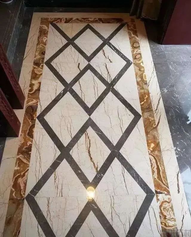 新中式石材拼花走廊过道,大道至简(图7) 新中式石材拼花走廊过道,大道至简