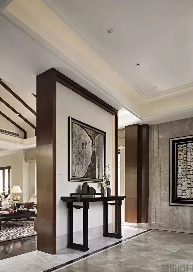 新中式石材拼花走廊过道,大道至简(图20) 新中式石材拼花走廊过道,大道至简
