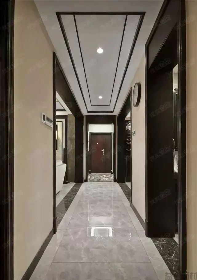 新中式石材拼花走廊过道,大道至简(图51) 新中式石材拼花走廊过道,大道至简
