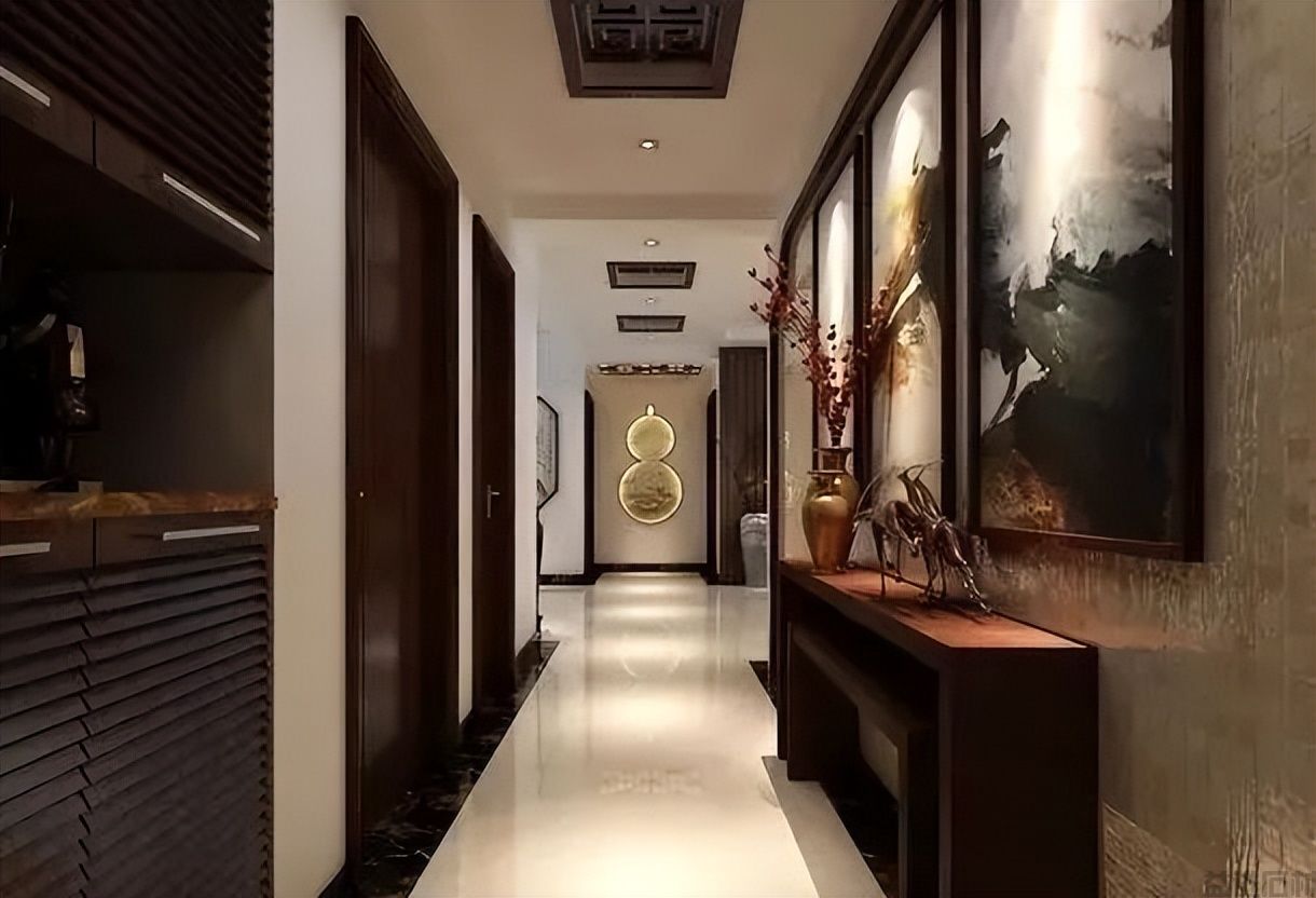新中式石材拼花走廊过道,大道至简(图52) 新中式石材拼花走廊过道,大道至简