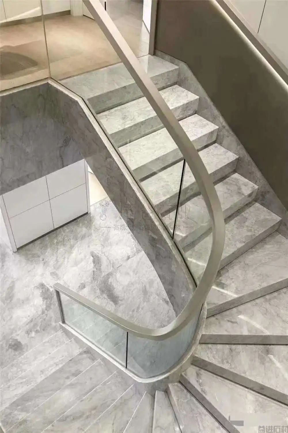 楼梯石材踢脚线怎么设计?(图7) 楼梯石材踢脚线怎么设计?