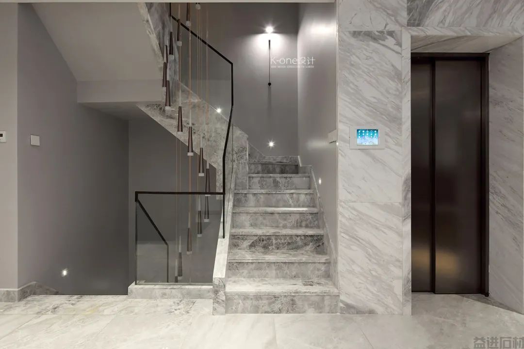 楼梯石材踢脚线怎么设计?(图14) 楼梯石材踢脚线怎么设计?