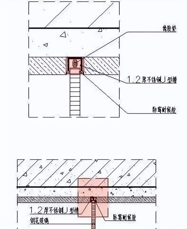 饰面石材设计要求 | 墙面石材细节构造示意图汇总(图9) 饰面石材设计要求 | 墙面石材细节构造示意图汇总(图9)